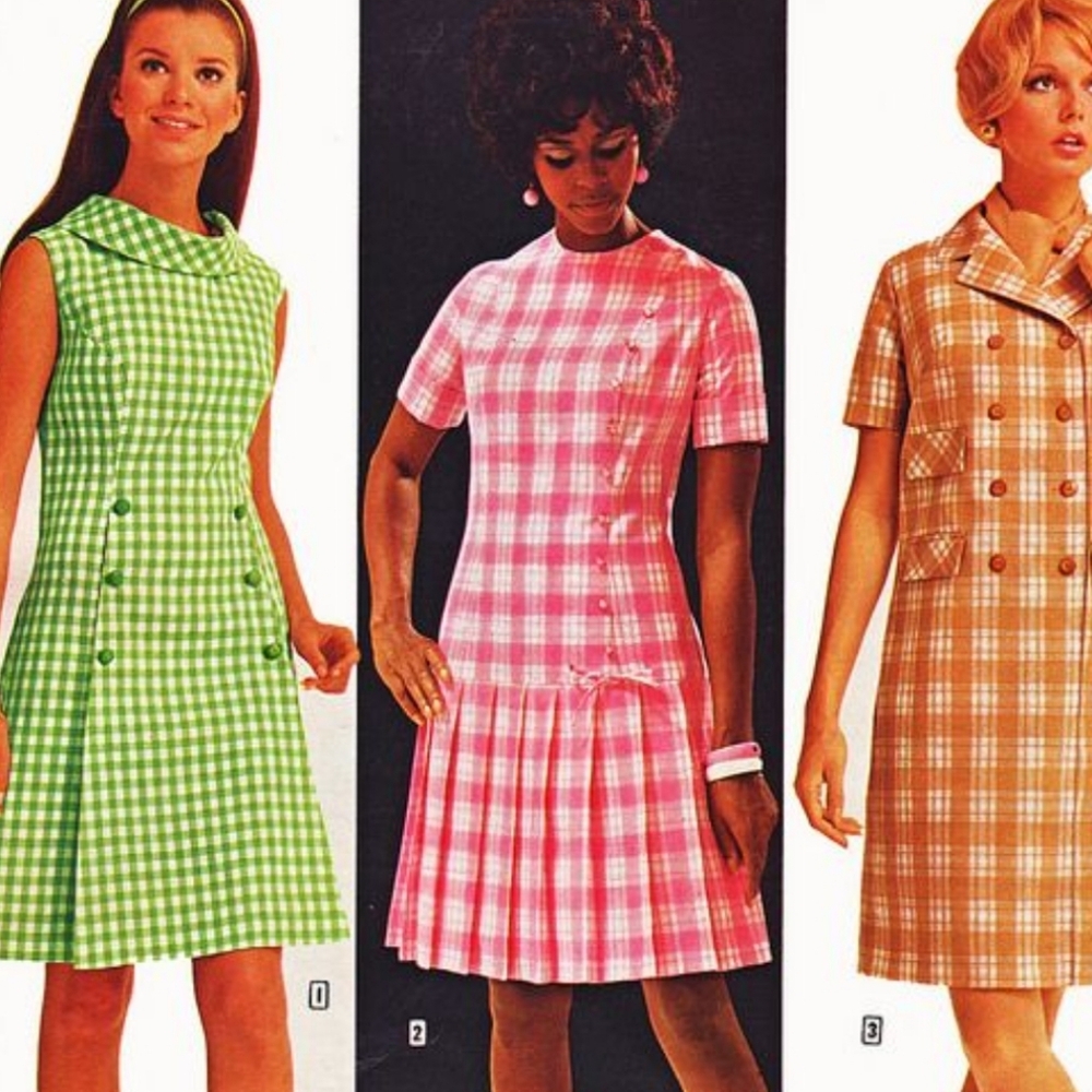 Vintage | Red and White Gingham Dress with Matching Jacket - Picture 12 of 16